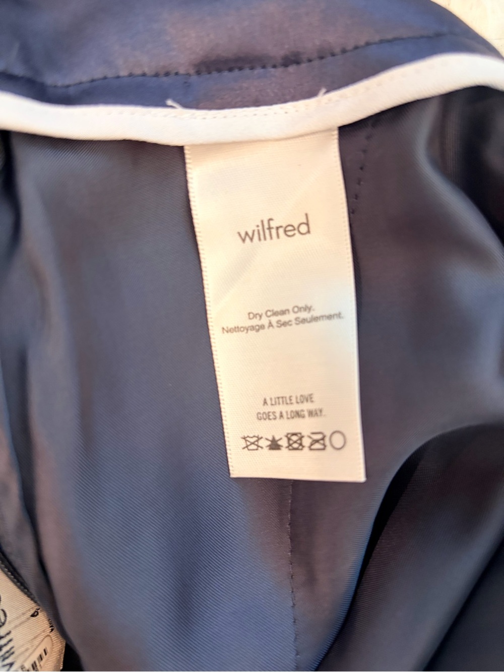 Aritzia Wilfred Clarisse Pants Navy Blue size 4 - Picture 8 of 12